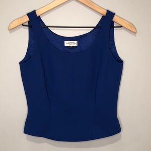 Tahari Crop Top in Blue